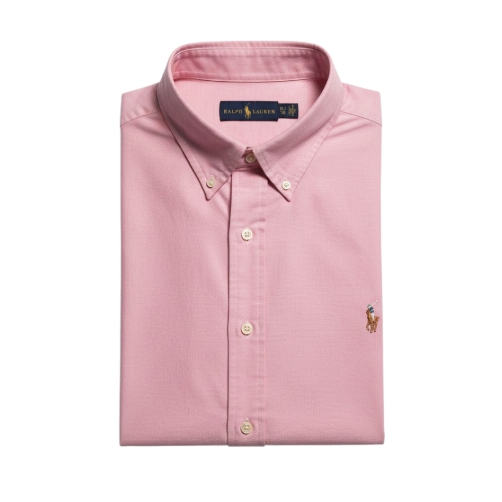 Polo Ralph Lauren Pink Long Sleeve Button Down Shirt XL / TG - Picture 2 of 4